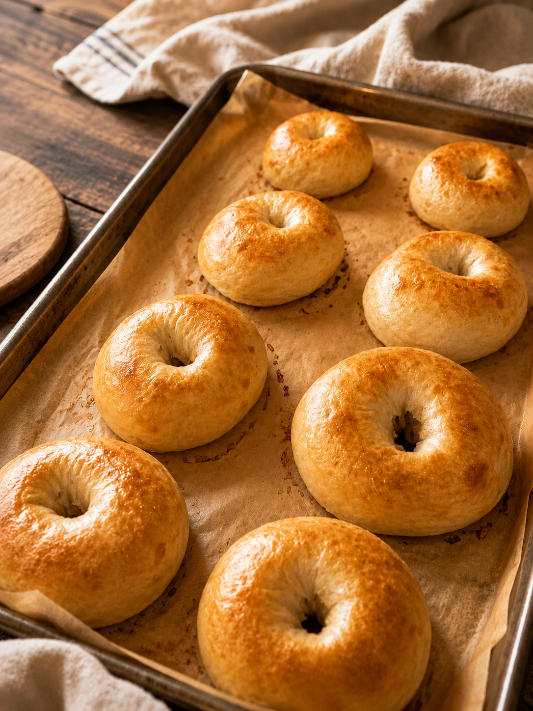 Plain Sourdough Bagels (6 PACK)