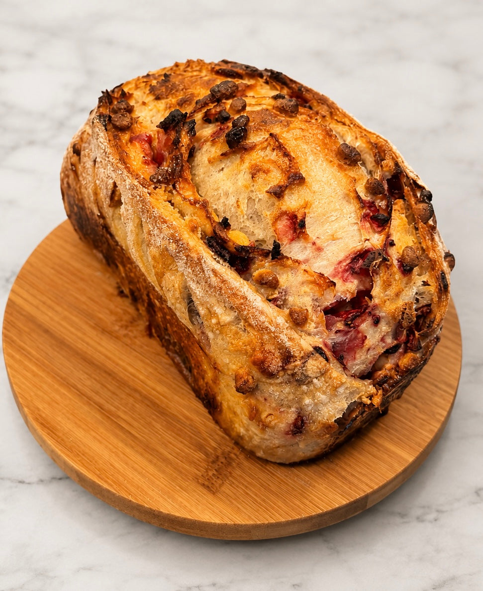 Strawberry White Chocolate Loaf