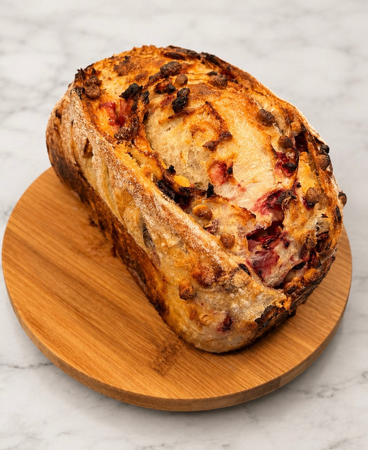 Strawberry White Chocolate Loaf